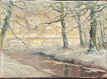 Kees Terlouw (1890–1948) - Paysage boisé au bord de l’eau