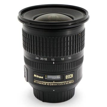 Nikon AF-S 10-24mm f/3.5-4.5G ED IF + HB-23 zonnekap, Audio, Tv en Foto, Nieuw