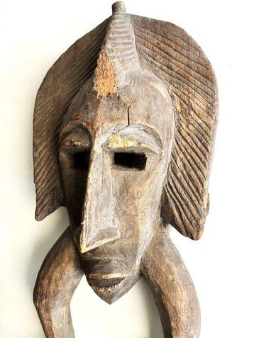 Senufo masker - sculptuur - Ivoorkust (Zonder minimumprijs)