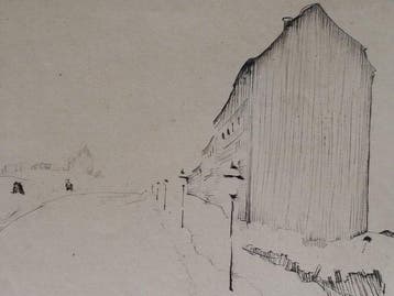 Julius Kroll - Vorstadt im Winter