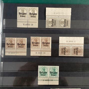 Duitse Rijk - Bezetting van België (1914-1918), Gestempeld