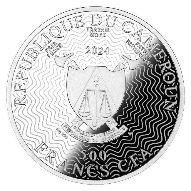 Kameroen. 500 Francs 2024 17.5g 500 CFA Francs Cameroon, Postzegels en Munten, Munten | Europa | Niet-Euromunten