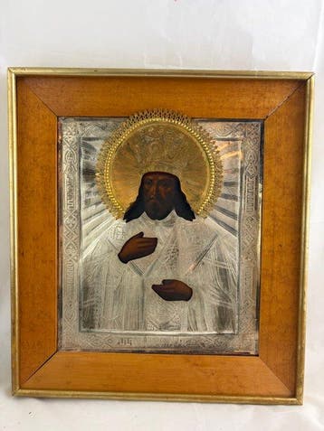 Icône - Rare icône du Saint Innocent d’Irkoutsk - Bois