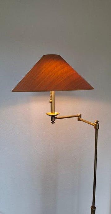 Vloerlamp om te lezen - Koper, Messing - Zwenkarm