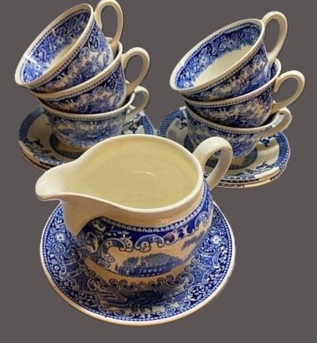 Petrus Regout, & Royal tudor  Mandarin - Drinkservies (14), Antiek en Kunst, Antiek | Glaswerk en Kristal
