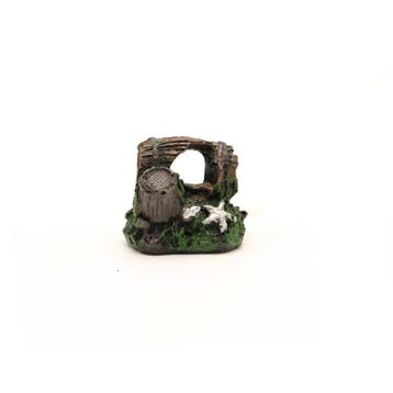 Houten vaten / tonnen small OS-196 - aquarium decoratie, Dieren en Toebehoren, Ophalen of Verzenden, Nieuw