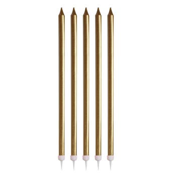 Gouden Kaarsen 17cm 24st, Verzenden, Nieuw