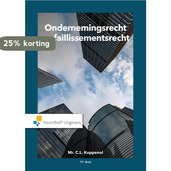 Ondernemingsrecht en faillissementsrecht 9789001994495, Livres, Science, Envoi