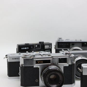 Olympus, Minolta, Zorki, Yashica, Werra, Canon, Dacora,