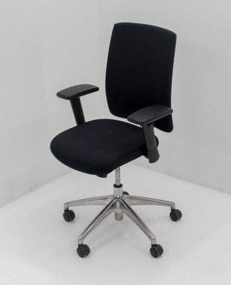 Bureaustoel nen-1335 zwart chroom voetkruis gebruikt, Zakelijke goederen, Kantoor en Winkelinrichting | Kantoormeubilair en Inrichting