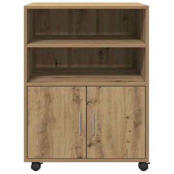 vidaXL Rolkast 60x48x81 cm bewerkt hout artisanaal, Huis en Inrichting, Verzenden, Nieuw