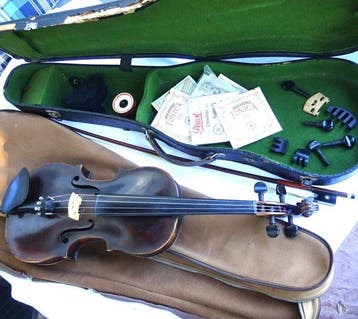4/4 Violine , Geige - - Viool - Duitsland (Zonder