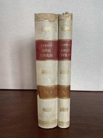 Justinianus; Krueger; Mommsen - Corpus Iuris Civilis - 1877, Antiek en Kunst