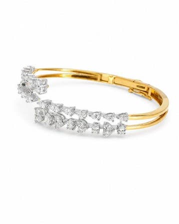 Armband - 18 karaat Geel goud, Witgoud - 3.11ct. tw. Diamant, Handtassen en Accessoires, Armbanden, Nieuw