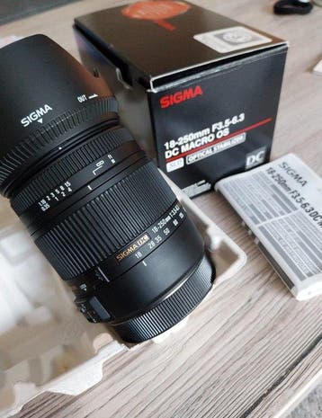 Sigma 18-250 DC Macro OS HSM (EF-S) für Canon EOS Objectif à