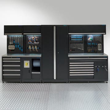 Datona Werkplaatsinrichting PREMIUM met RVS werkblad - 362, Ophalen of Verzenden