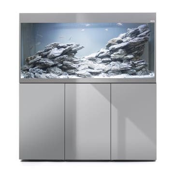 Osaka Glossy ST Grey 150cm met meubel inclusief Day en Night, Dieren en Toebehoren, Ophalen of Verzenden, Nieuw, Leeg aquarium
