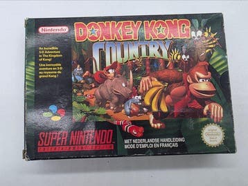OLD STOCK Extremely Rare Super Nintendo SNES Mario Donkey