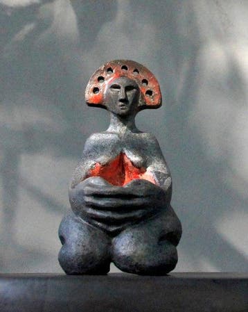 AdelMar - sculptuur, Gaja Kapanka - 15 cm - Aardewerk,, Antiquités & Art