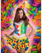 Sexy clown meisje kostuum, Ophalen of Verzenden, Nieuw