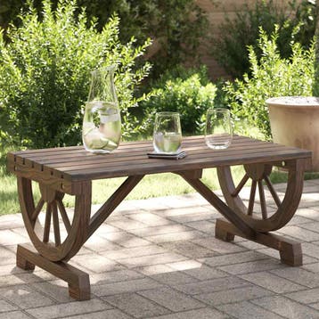 vidaXL Tuintafel 90x50x40 cm massief vurenhout, Verzenden, Nieuw