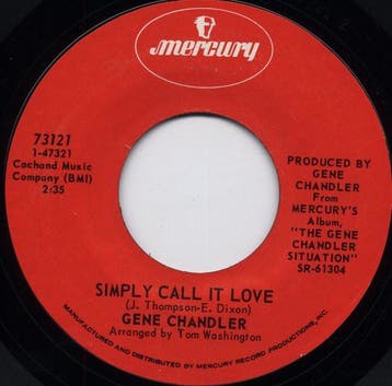 Gene Chandler - Simply Call It Love, Verzenden