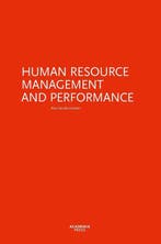 Human resource management and performance 9789038224114, Verzenden, Gelezen, Vanderstraeten