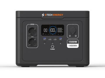 Mobiele accu stroomgroep S015 - continu vermogen 1500 W, Verzenden, Nieuw, E-Tech Energy