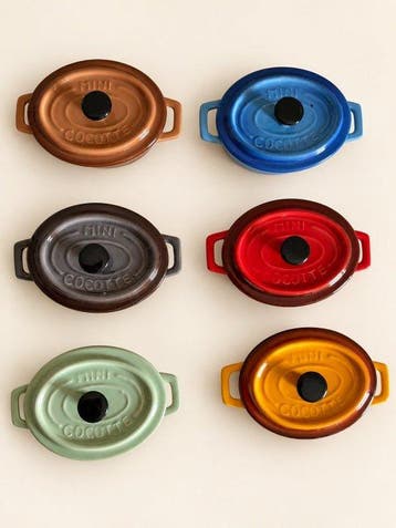 Style Le Creuset - Braadpan (6) - Geglazuurd keramiek -