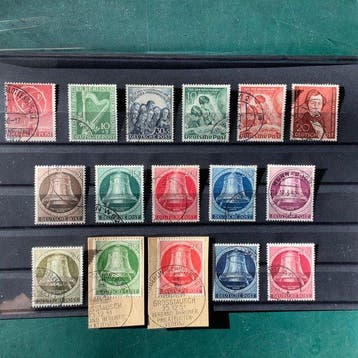 Berlin 1950/1951 - Deux numéros - utilisés - Michel 71/86