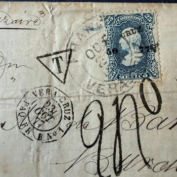 France - Yvert 58 Miguel Hidalgo sur lettre pour France,, Gestempeld