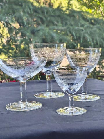 Drinkset (26) - Kristal - Set wijnglazen voor 6 personen, Antiek en Kunst