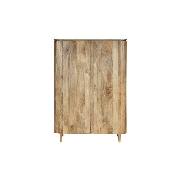 Mangohouten Kast Ovalis 130 cm, Maison & Meubles, Armoires | Autre, Envoi
