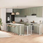 vidaXL Hondenhek inklapbaar met deur 12 panelen 960cm, Verzenden, Nieuw