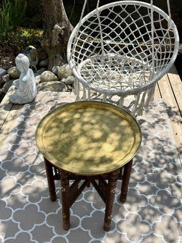 Tafel - Hout, Messing