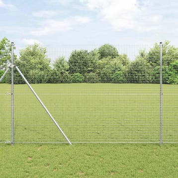 vidaXL Gelast gaashek 2500 x 160 cm Zilver, Verzenden, Nieuw