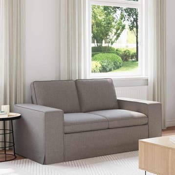 vidaXL bank / zetel Taupe 162 x 80 x 82 cm Stof, Verzenden