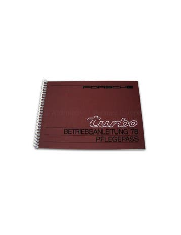 1978 PORSCHE 911 TURBO INSTRUCTIEBOEKJE DUITS, Ophalen of Verzenden