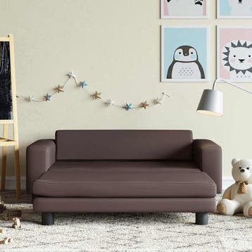 vidaXL Kinderbank met voetensteun 100x50x30 cm kunstleer, Verzenden, Nieuw