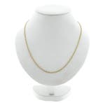 Gouden Singapore schakelketting, Handtassen en Accessoires, Kettingen, Ophalen of Verzenden, Gebruikt, Overige kleuren, Goud