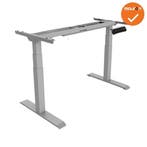 Los onderstel - Deluxe - Zit-Sta - Elektrisch - Zilvergrijs, Werkplek, Ophalen of Verzenden, Gebruikt, Bureau