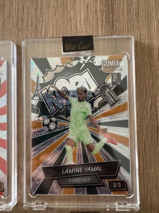 Wild Card Lamine Yamal Numbered parallel - 4 Card - Near, Verzamelen, Stickers