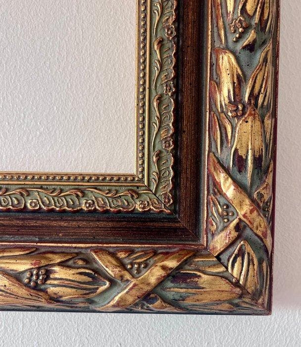 Cadre (3) - Noyer - Lot de 3 en bois vintage, Antiquités & Art, Curiosités & Brocante