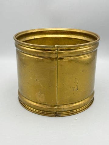 koperen bloempot / jardinière – NIJHOF Zevenaar – Made in, Antiek en Kunst