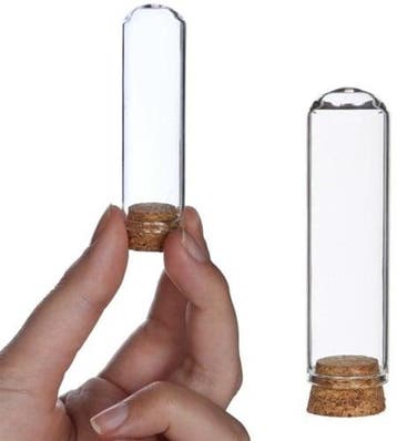 Mini dome Ø2 cm h.7 cm 12 stuks set stolpje met kurk, Hobby en Vrije tijd, Knutselen, Nieuw