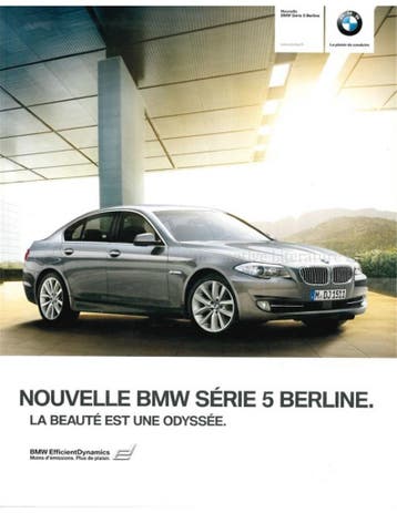 2009 BMW 5 SERIE SEDAN BROCHURE FRANS, Ophalen of Verzenden, Nieuw