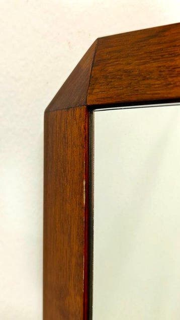 Miroir mural - Verre, Bois - Design Italia 1970, Antiquités & Art