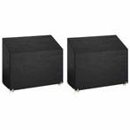 vidaXL Tuinbankhoezen 2 st 8 oogjes 160x70x70/88 cm, Tuin en Terras, Verzenden, Nieuw