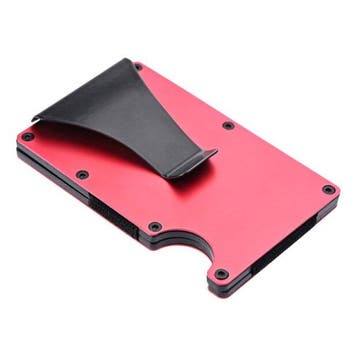 Aluminium Carbon Fiber Wallet - Portemonnee Portefeuille, Handtassen en Accessoires, Portemonnees, Verzenden, Nieuw