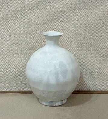 Vaas - Mino-aardewerk Kokeizan Suigetsu-kiln Witte glazuur